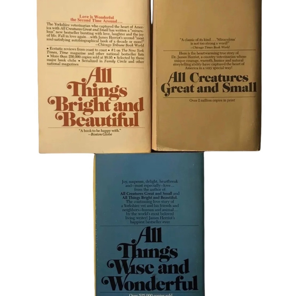 All Three Lovable Bestsellers by James Herriot (Three Book Box Set) Paperback - Picture 8 of 10
